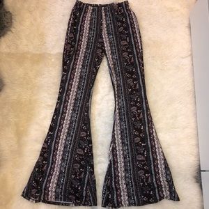 Pattern Flare Pants